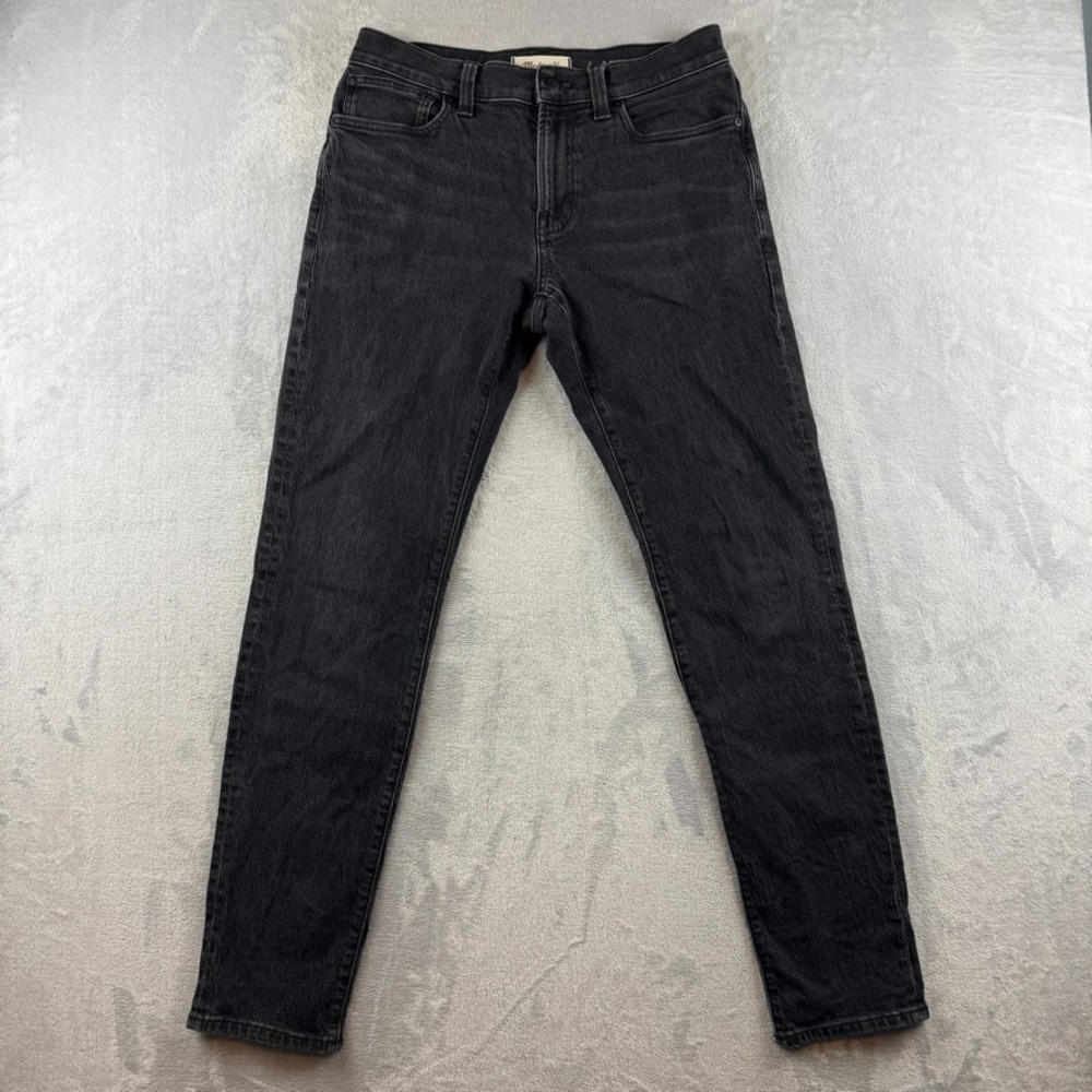 Madewell Jeans Mens 31x34 Black Athletic Slim Stretch Dark Wash Denim